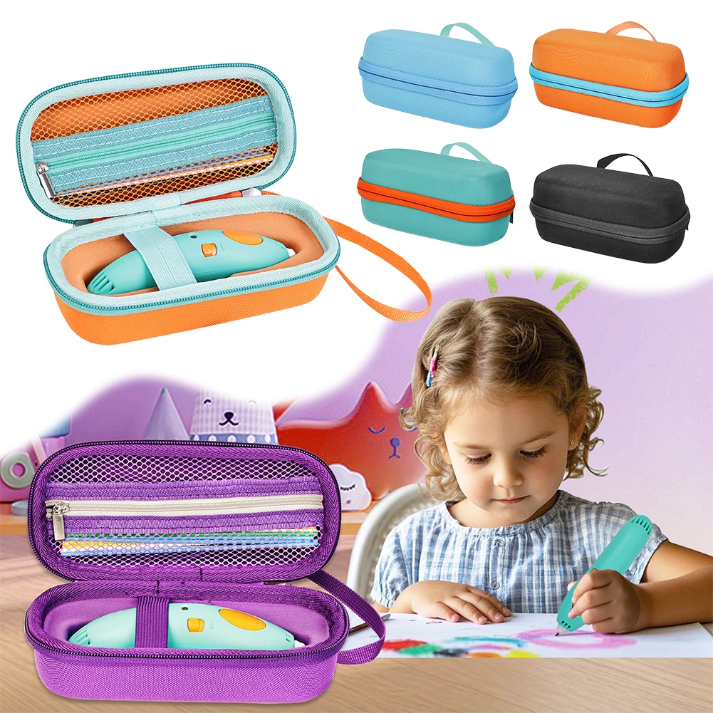 Жесткий дорожный футляр для 3Doodler Start+ Essentials (2024) Набор 3D-ручек с сетчатым карманом для заправки нити для 3D-печати и USB-кабеля Жесткий дорожный футляр для 3Doodler Start+ Essentials (2024) Набор 3D-ручек с сетчатым карманом для заправки нити для 3D-печати и USB-кабеля