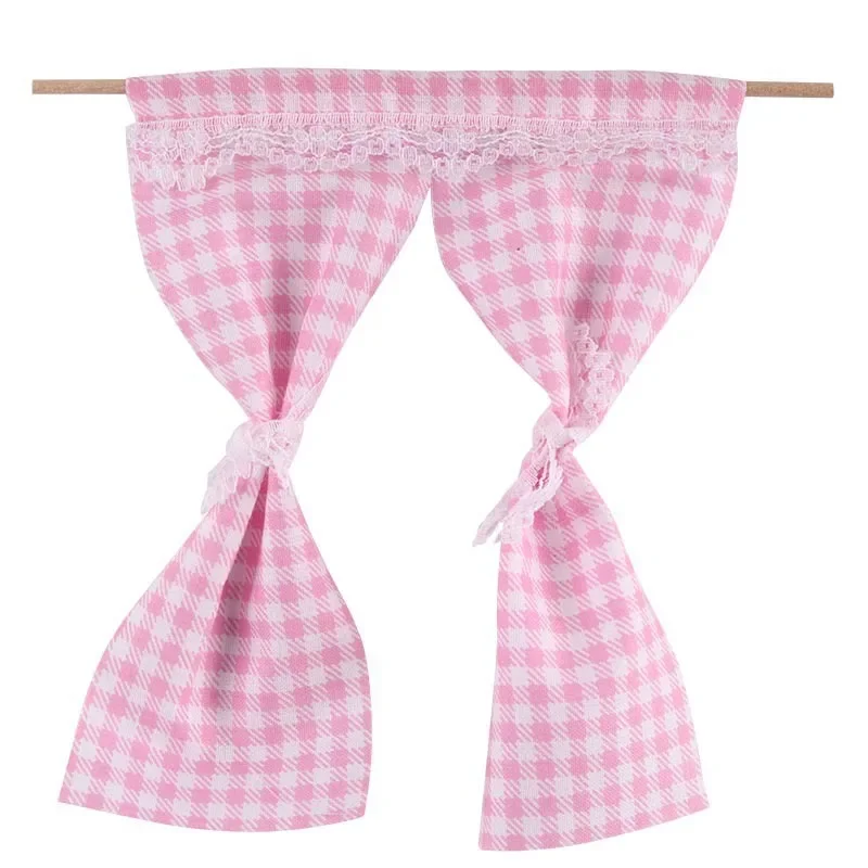 Mini Prinses Kamer Decoratie Gordijn Doek 1:12 BJD Poppenhuis Miniatuur Accessoires Ornamenten Poppenhuis Artikelen Creatief Speelgoed
