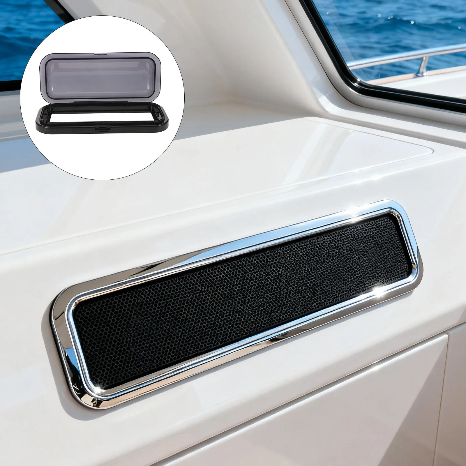 

Boat Audio Waterproof Cover Universal Marine Stereo Shield Case Durable Abs Protection For Radio Gauge Speaker Outdoor Use