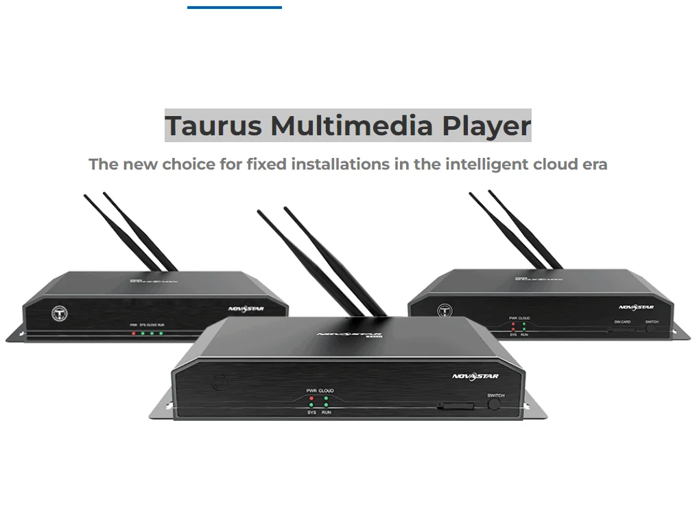 NOVASTAR TB30 Taurus Multimedia Player for fixed installations in the intelligent cloud era 0.65 million pixels 1 Main 1 Backup