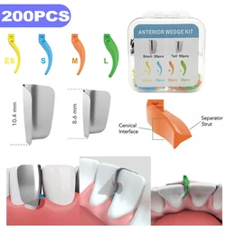 200Pcs Dental Supplies Anterior Matrix System Wedge Matrix Bands Interdental Wedges