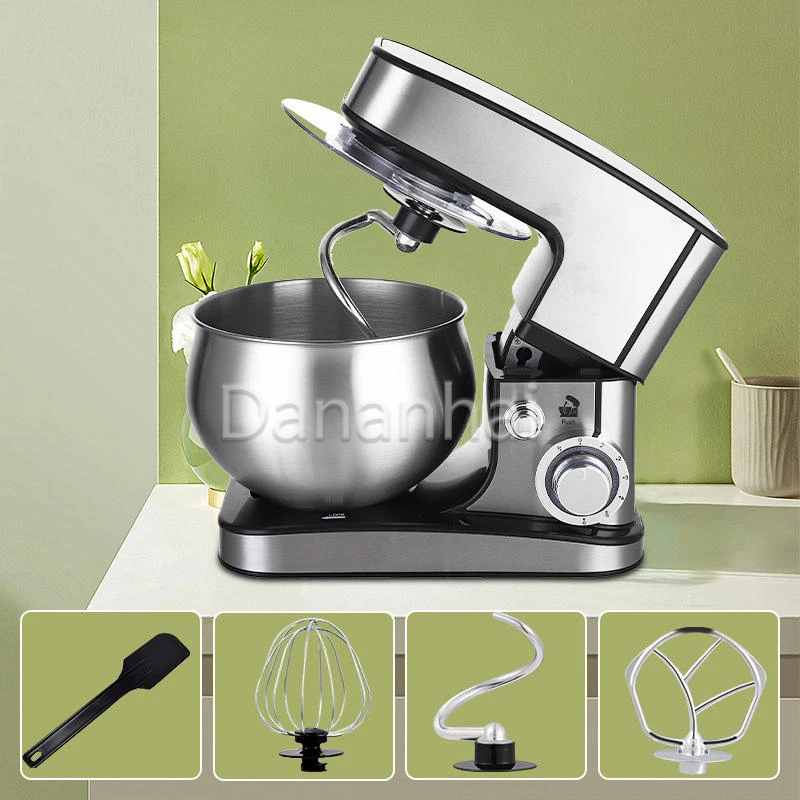 Electric Desktop Filling And Flour Mixer, Stainless Steel Bowl, Cream Cake Dough Forming Machine, Chef Machine