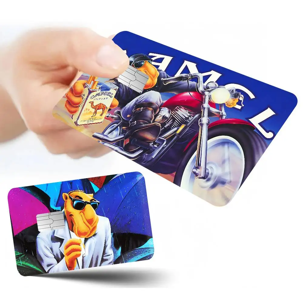 Fashion Brand C-Camel Anime Spend or Save Funny Shell On Off Ultra Thin No Fade Sticker Skin Cover Film for Debit Credit Card
