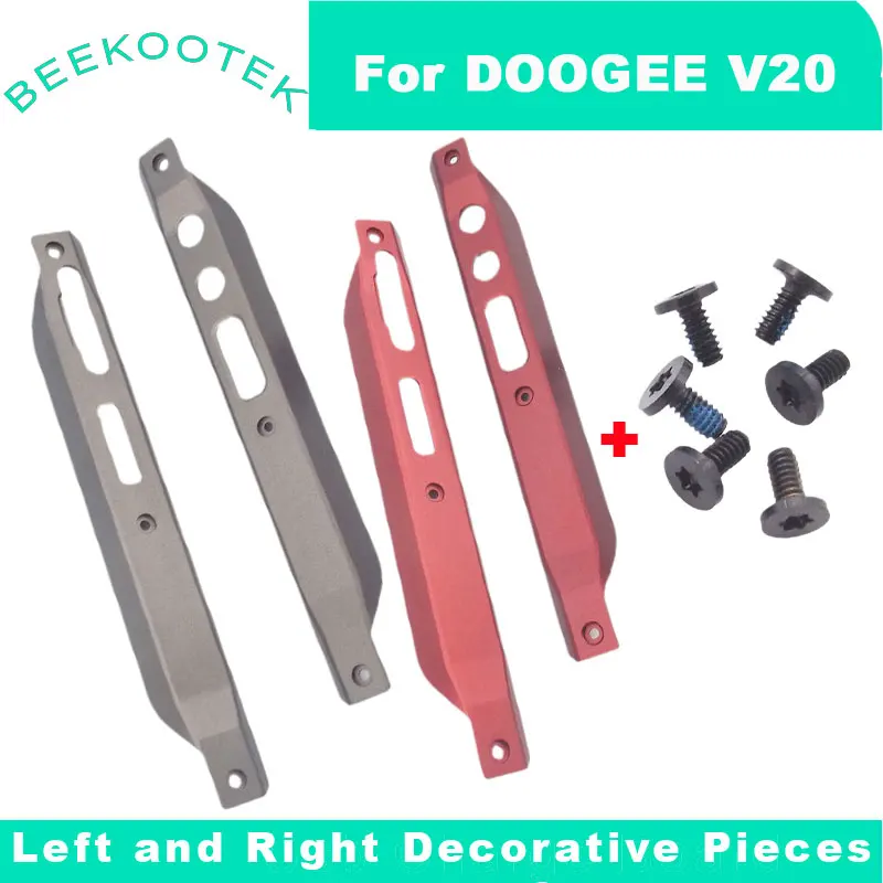 New Original DOOGEE V20 Housing A Front shell Middle Side Metal Bumper Side Frame Case Repair Accessories Part For DOOGEE V20