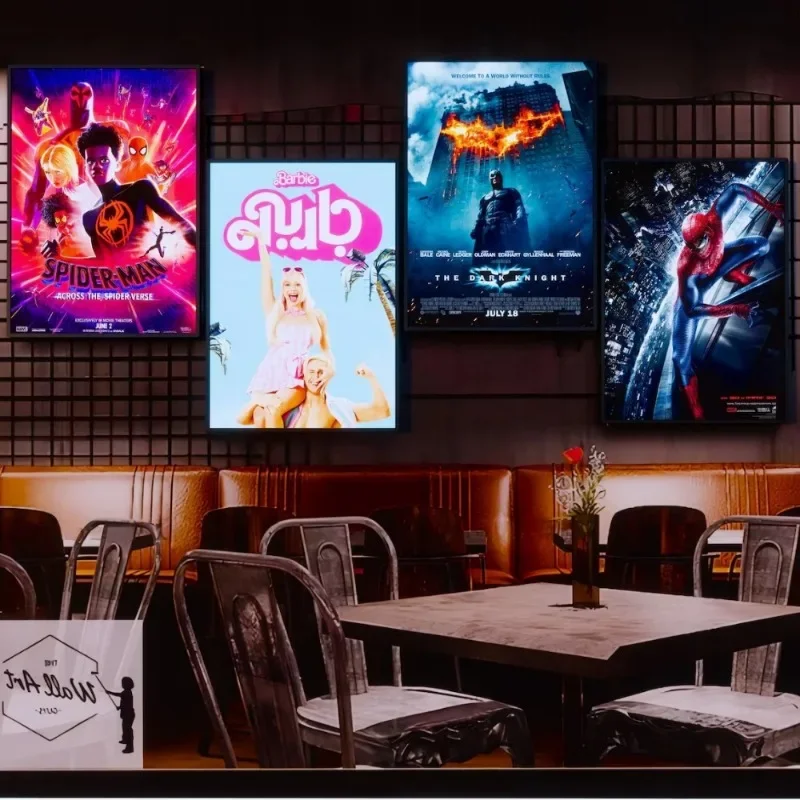 Caja de luz LED para publicidad A4 A3, marco de póster de película con Clip delgado superbrillante para tiendas, restaurante, Bar, menús, cartelera