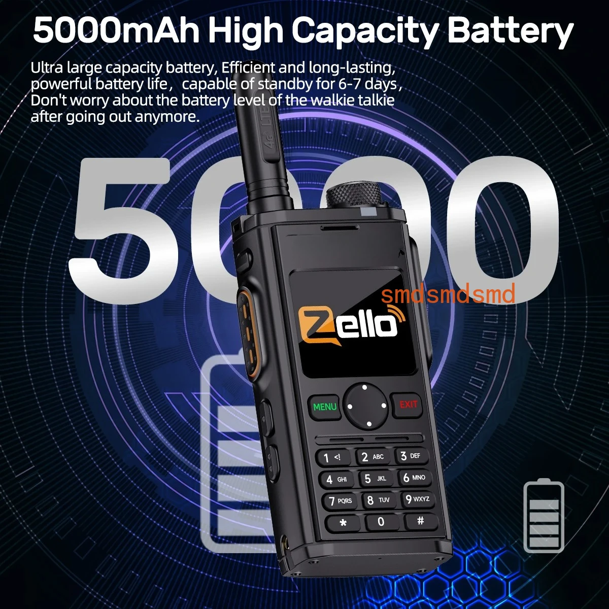 -298 POC Network Walkie Talkie Global POC Radio Unlimited Distance Zello 4G SIM Card Android Bluetooth WIFI Radio