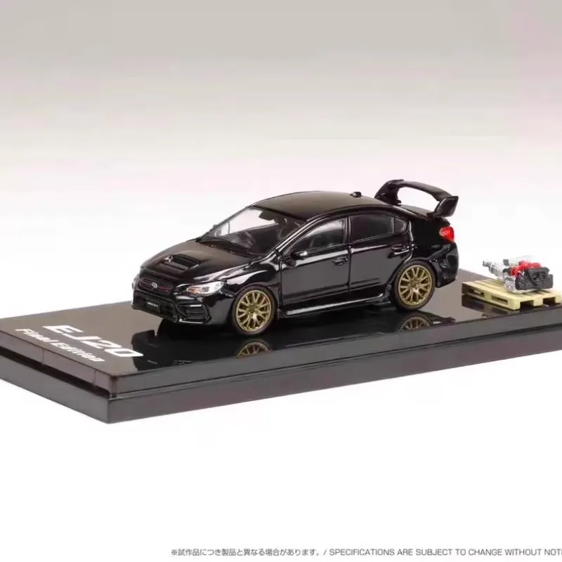 Nouveau produit en stock 1:64 WRX STI RA-R moteur EJ20 modèle de voiture en alliage moulé sous pression, jouet pour adolescents, à collectionner, cadeau d'anniversaire.