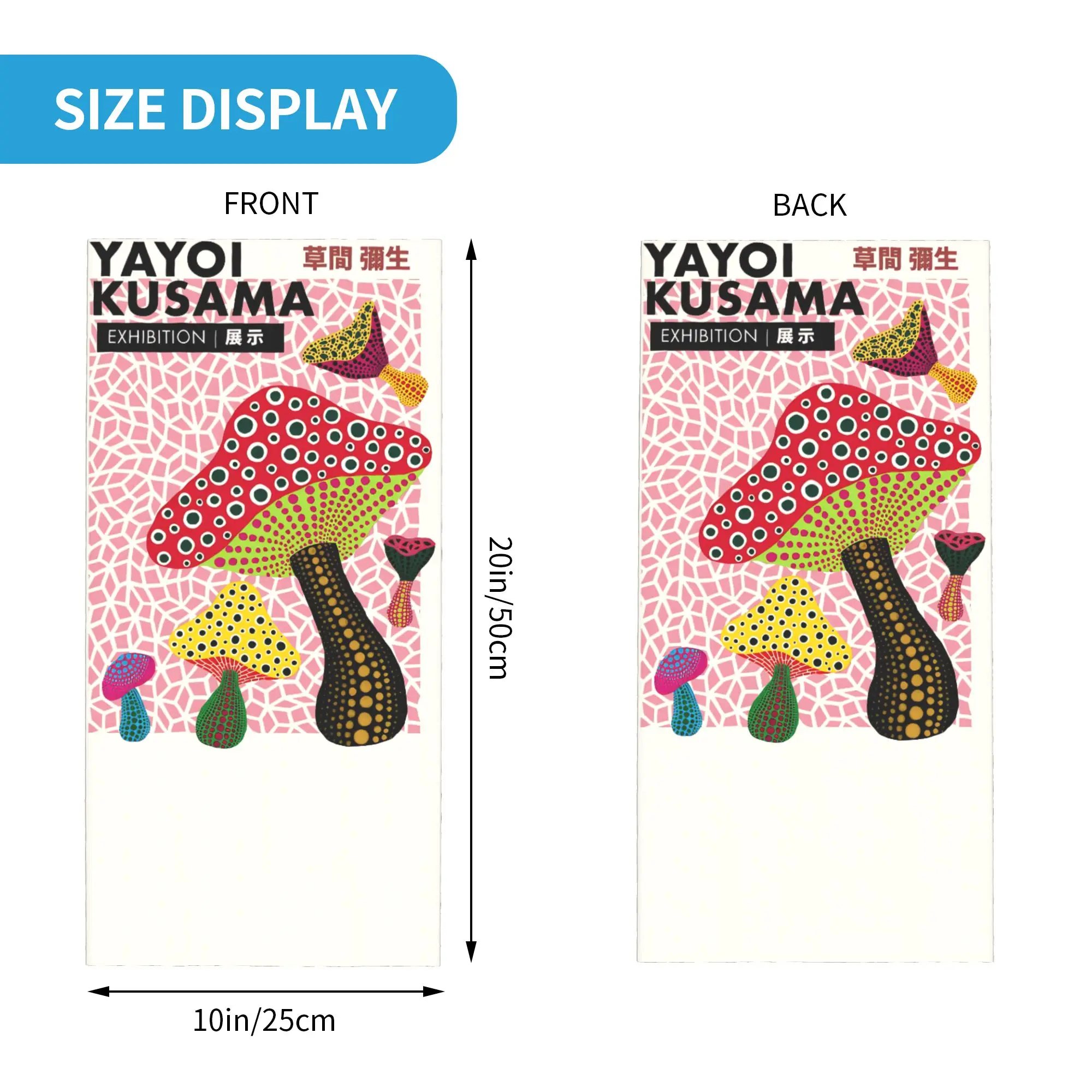 Yayoi Kusama Pop Pumpkin Classic Artists Bandana Neck Warmer Men Women Winter Hiking Ski Scarf Gaiter  Face Cover