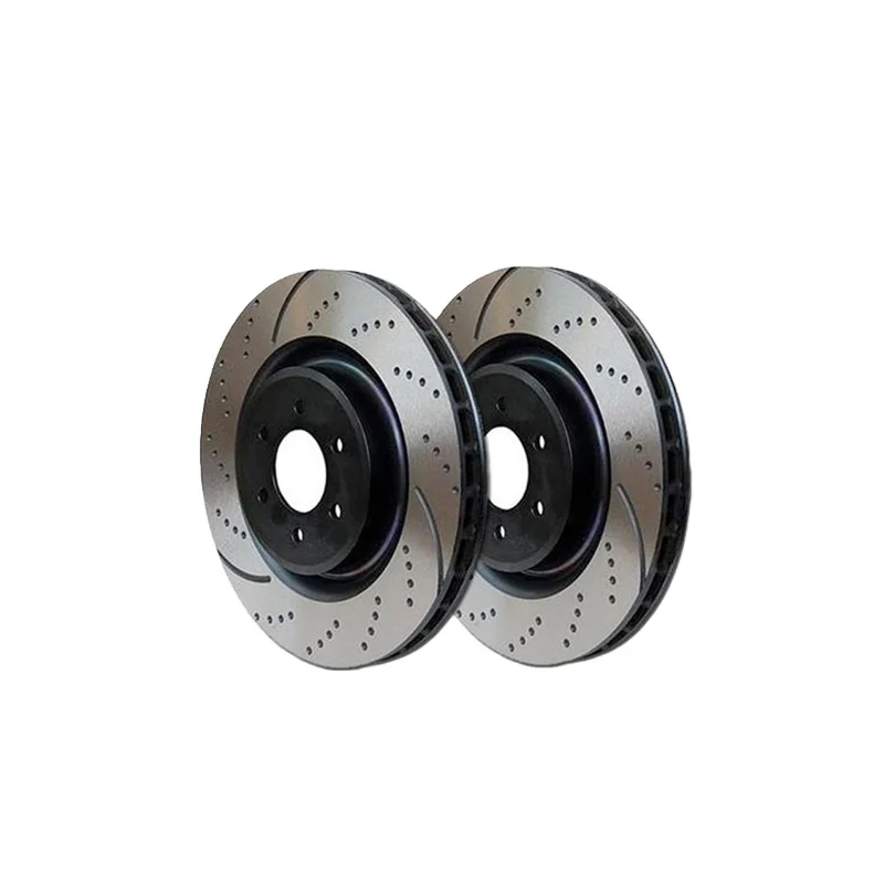 2026 Upgraded Perforated Brake Disc Pad Front Axle Semi-metallic Vented Disk Brake Rotors for T OYOTA 43512-60150