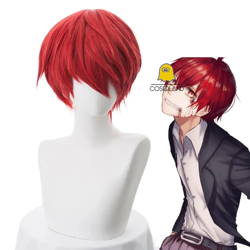 Assassination Classroom Karma Akabane Karuma Wig Sasori Short Wig Red Kuroko no Basuke Akashi Seijuro Cosplay Wig Wig Cap