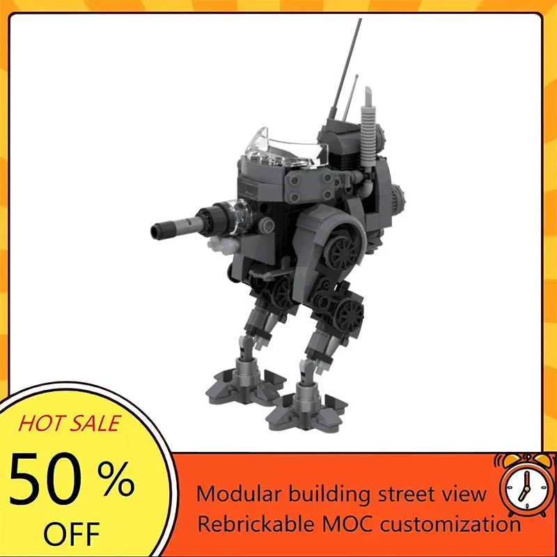 

252PCS Popular Space War Movie Model MOC Building Bricks Patrol Walker Modular Technology Gifts Holiday Assemble Children Toy