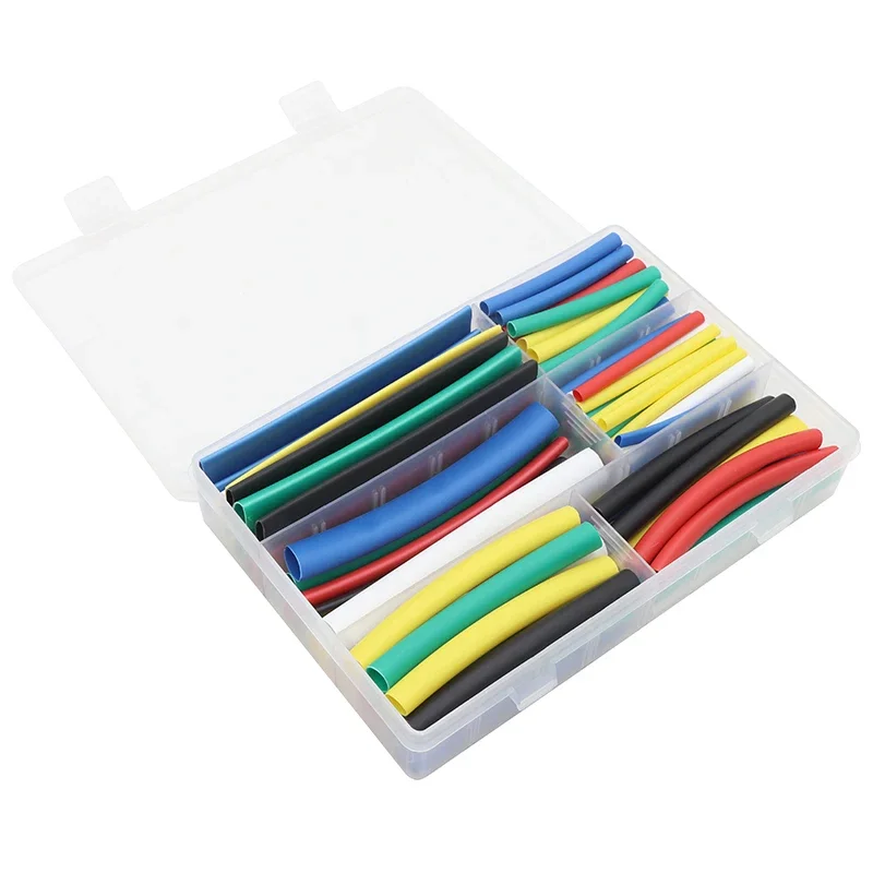 102-750pcs Heat Shrink Tube Kit 2:1 Thermoresistant Wrapping Assorted 3:1 Heat Shrink Tubing Set Wire Cable Insulation Sleeving