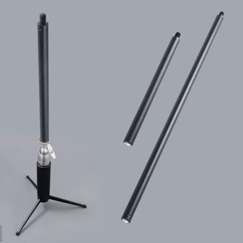 Haste extensão fotográfica, 3/8 polegadas macho a 1/4 câmera parafuso fêmea Estabilizador Monopods Haste extensão
