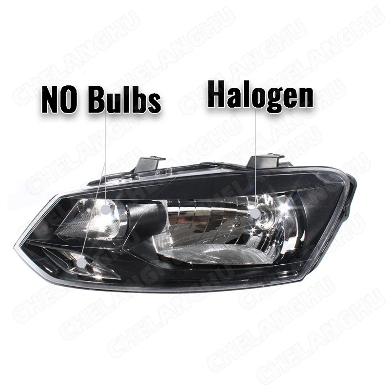 1Pc Left Side Front Headlight Headlamp With Motor DRL For  VW Polo 2010 2011 2012 2013 2014 2015 2016 2017 6RU941015