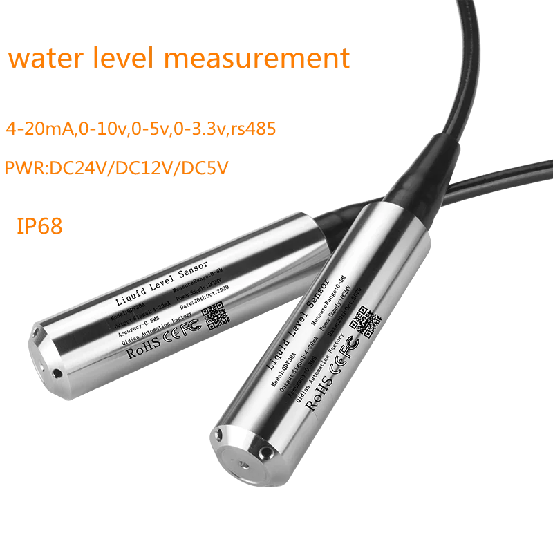 Hydrostatic water Pressure Level Sensor probe 4-20ma 0-3.3v signal output liquid level transmitter