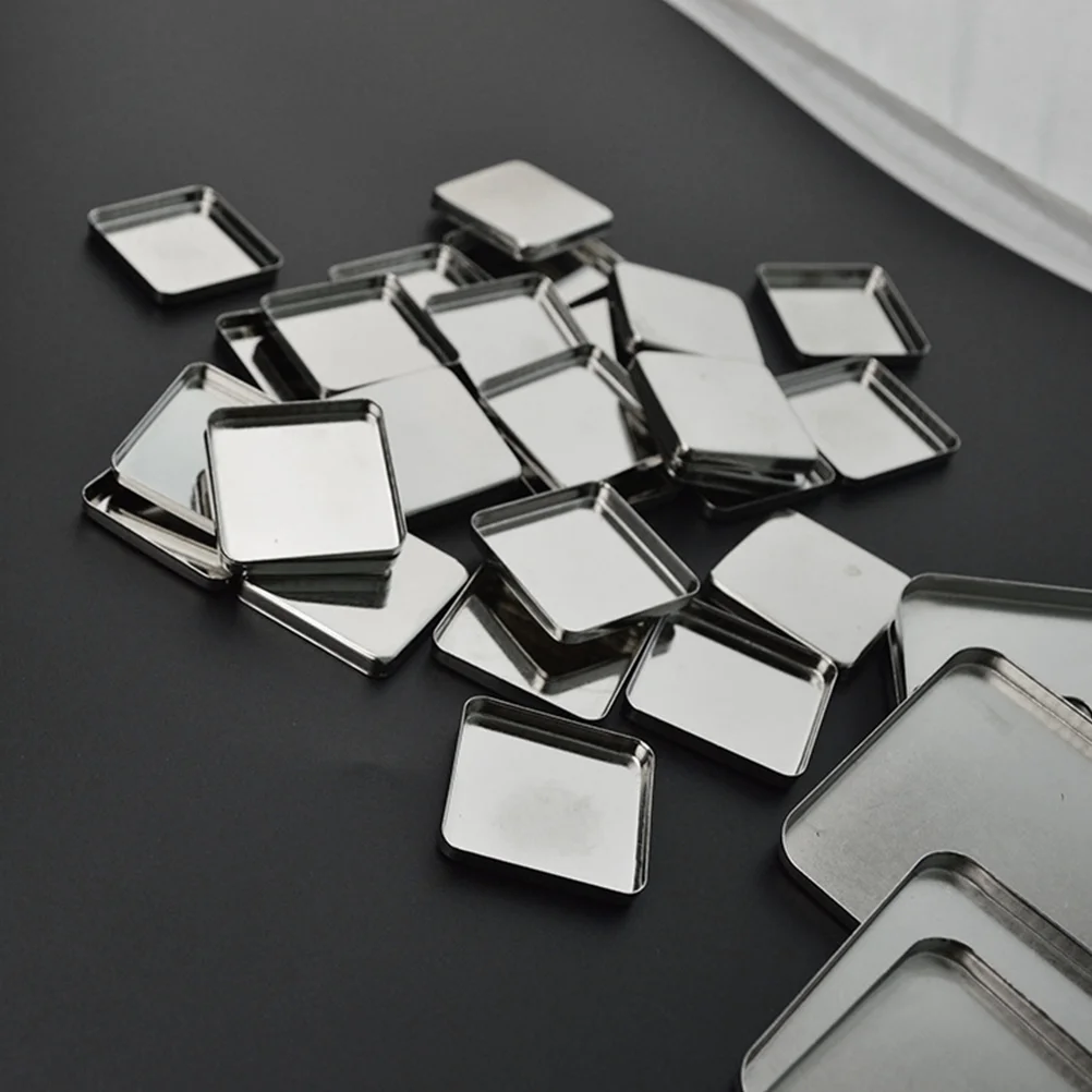 56pcs Empty Square Metal Pans for Eyeshadow Blusher Pressed Powder Makeup Cosmetics empty pans for eyeshadow