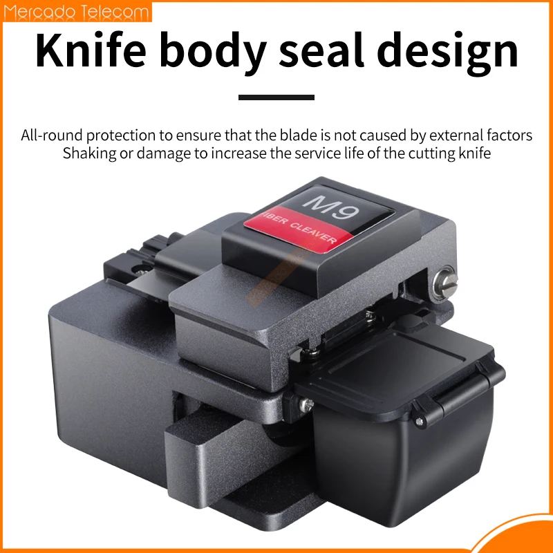 

M9 Fiber Optic cleaver Cable Cutting Knife FTTT Optical Knife Tools High Precision Cleavers 16 Surface Blade