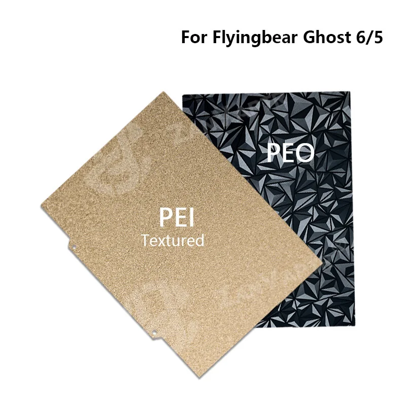 For Flyingbear Ghost 5 Ghost 6 Hotbed Double Sides PEI Build Plate Magnetic Base PEI Sheet Carbon Fiber 3D Printer Parts