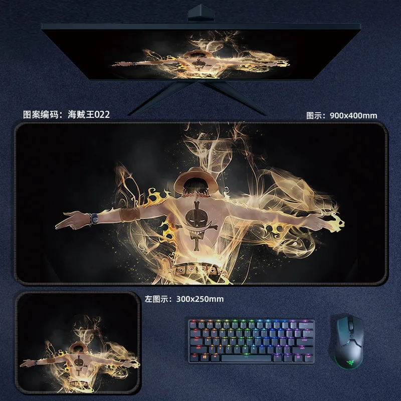 Notebook Table Mat Nautical King Periphery ONE PIECE Leather Mouse Pad Oversize Small E-sports Game Office Computer Keyboard Pad