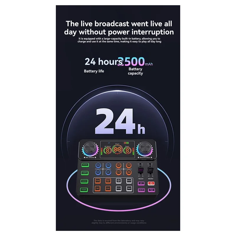 B68C V8spro Sound Card New Live Broadcast Equipment Recording Computer Podcast Music Device For DJ Disco Recoding