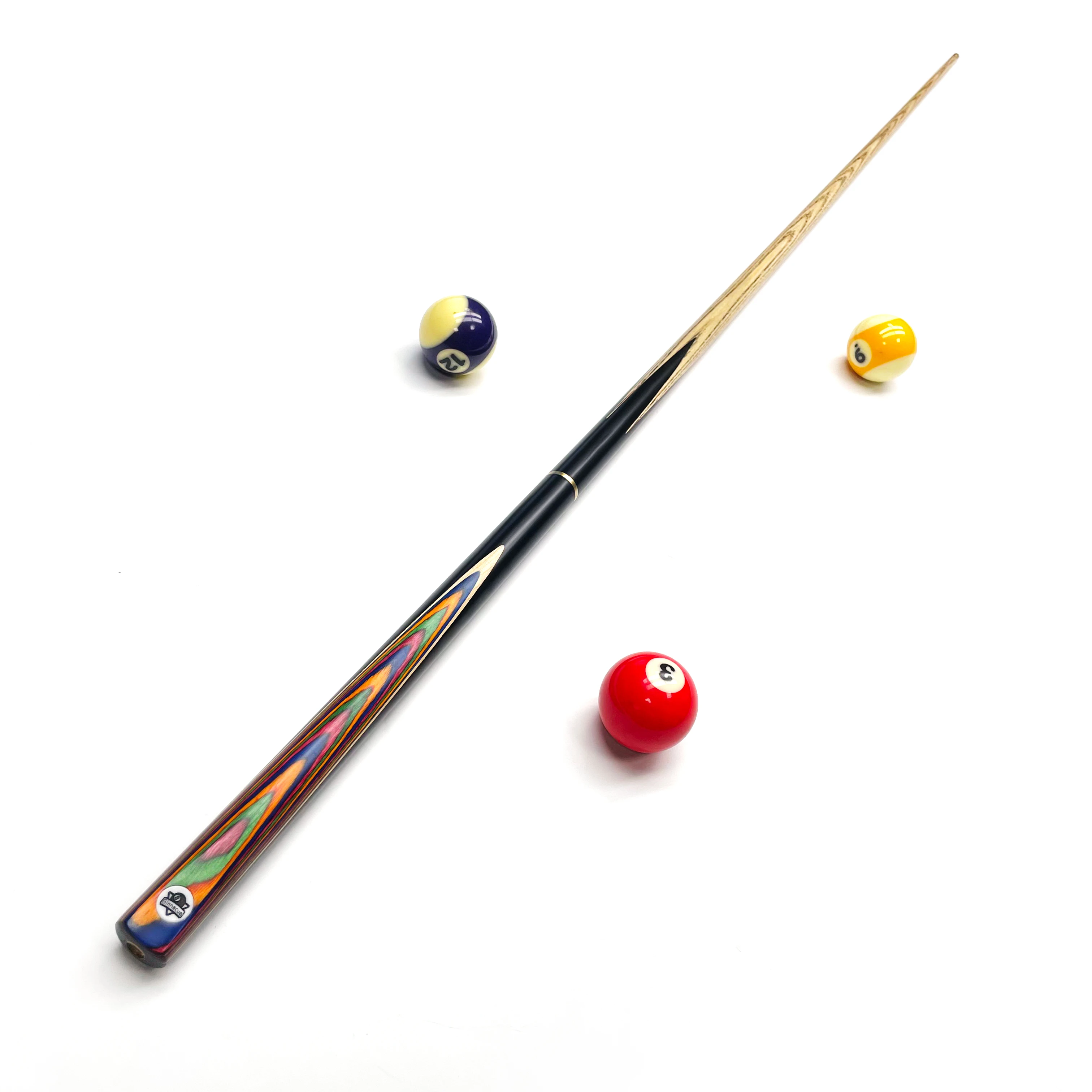 3/4 Jointed Snooker Cue 57 Inch 9.5mm Tip Ash Shaft Billiard Pool Cue Stick for Snooker English Pool Chinese 8 Ball