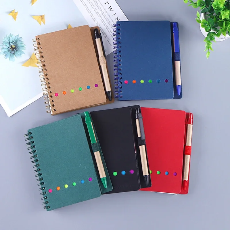 Imagem -03 - Espiral Notebooks Pen Grupo Sticky Note Memo Pad Jornal Papelaria Office Supply Check Planner to do List Tab Índice