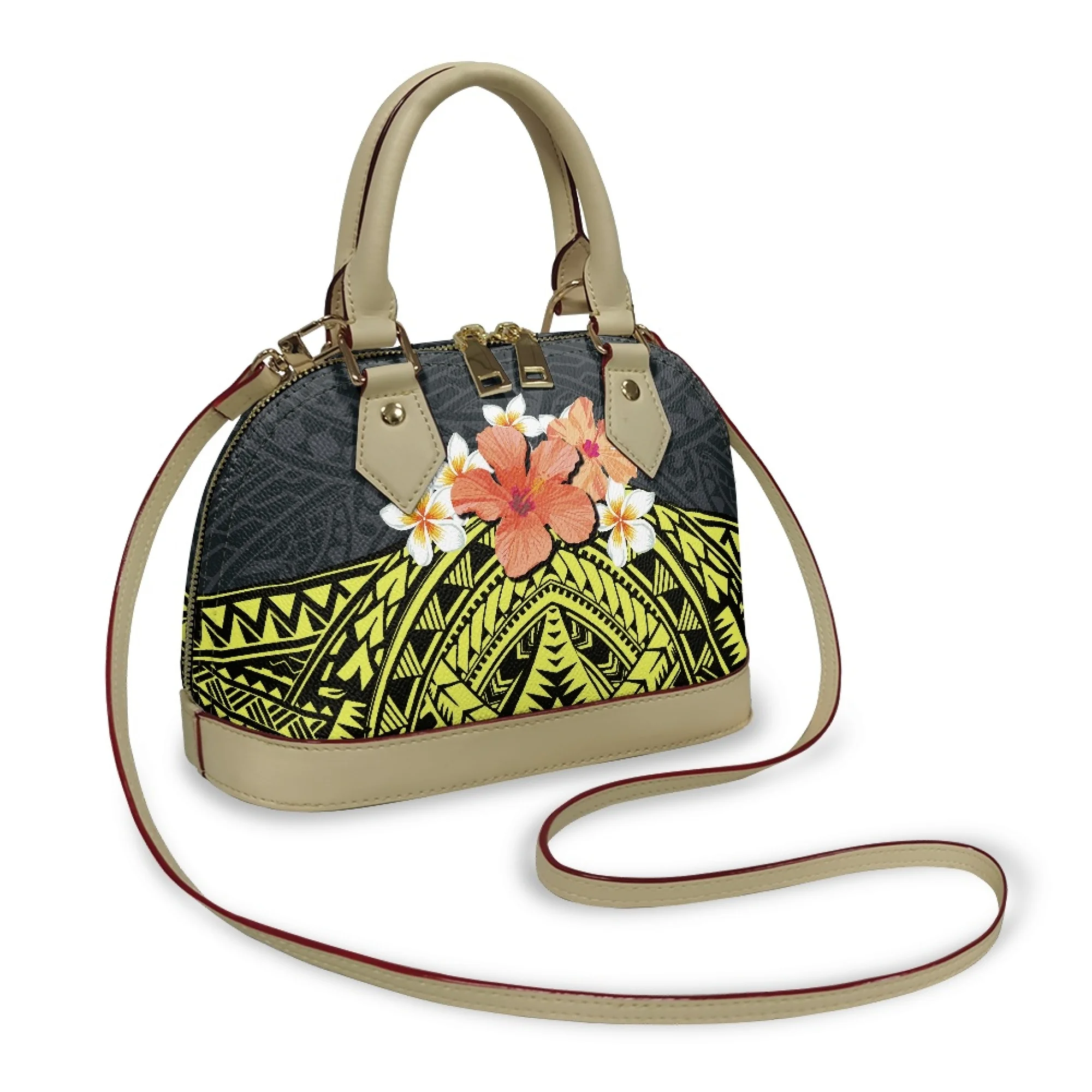 

Women'S Shell Bag Travel Fashion Women'S Bag Tribal Retro Art Design Polynesian Island Holiday Women'S Crossbody Bag 2025 New