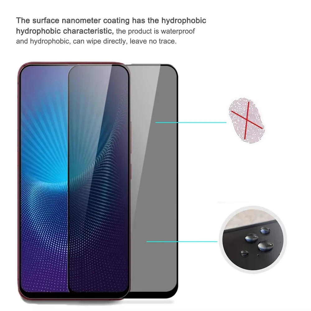 2 قطعة حامي شاشة الخصوصية ل VIVO X200 X21 X23 X27 X30 Pro Mini X50 X60 X70 X80 lite X100S S1 مكافحة التجسس 9H الزجاج المقسى