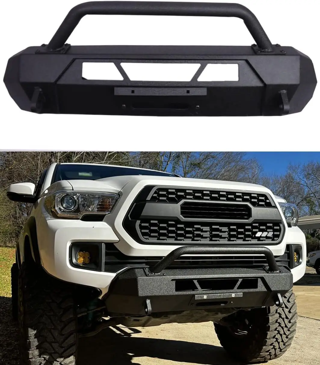 

Для Toyota Tacoma 2016-2023 передняя скрытая лебедка, бампер, стальная полоса