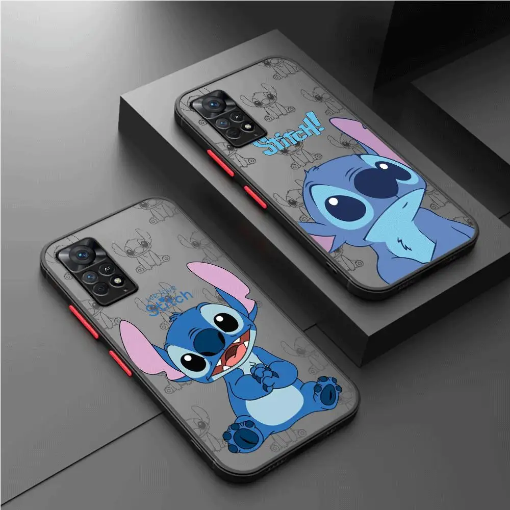 Disney Stitch Phone Case for Xiaomi Redmi Note 12 Pro 5G 9 10 11 Pro Plus 5G 12S 12Pro Plus 8T 7 9S 12 4G 8 Pro Cover