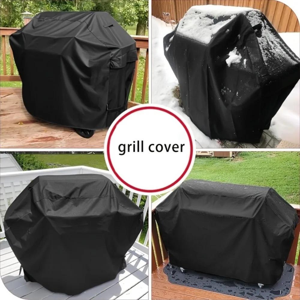 Couvercle ventilé pour poêle de barbecue extérieur – Imperméable et anti-poussière, adapté aux grilles à gaz et au charbon de bois, couvercle pour poêle de barbecue