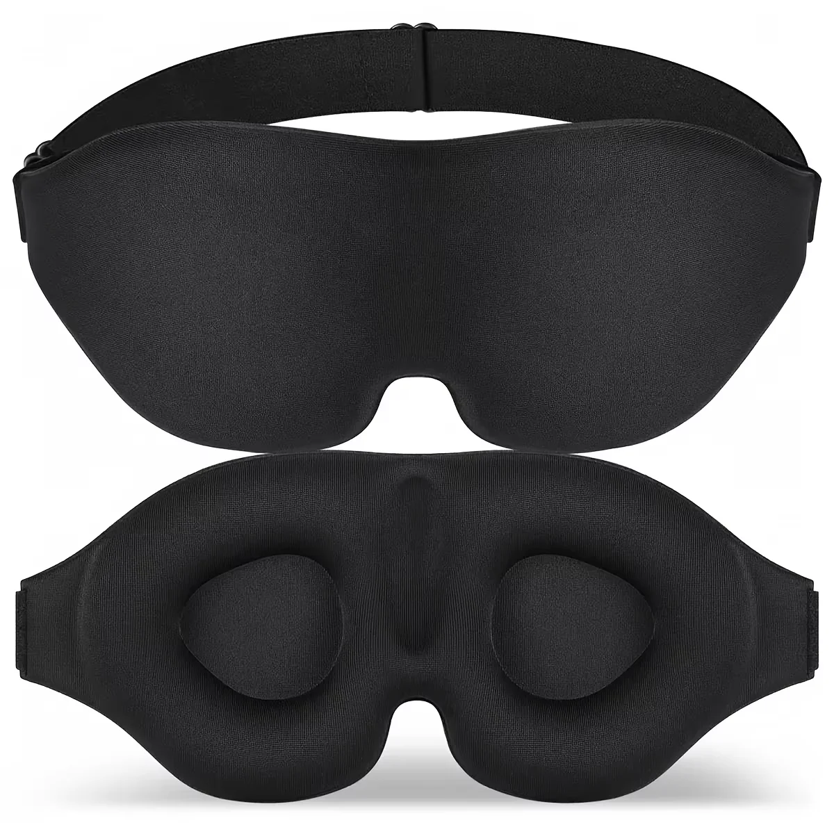 3D-Konturierte Schlafmaske mit Konkavem Profil, Lichtblockierende Augenmaske für Frauen und Männer – Detail 6