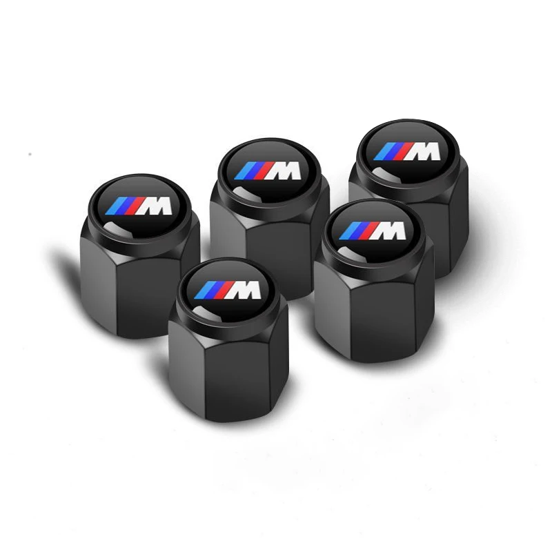 5pcs Car Wheel Tire Valve Caps Tyre Rim Stem Covers Airdust For Bmw Performance M E46 E90 F20 E39 E91 E87 E60 E93 F10 X3 E83 E61