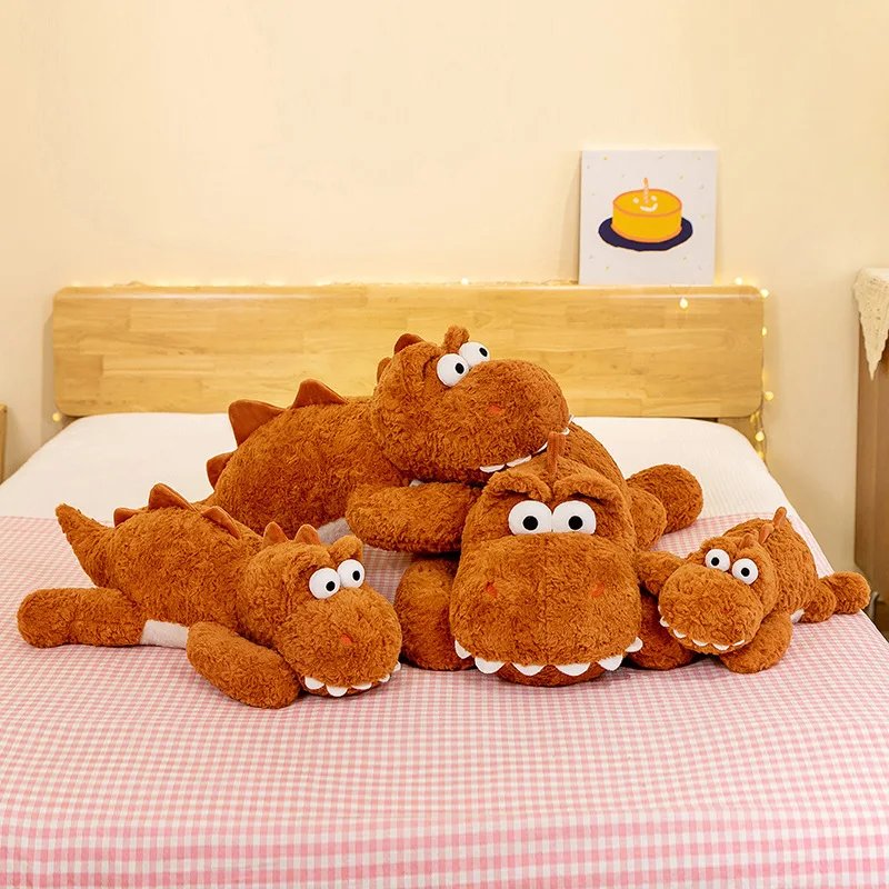 かわいいぬいぐるみ恐竜のぬいぐるみ、子供の誕生日クリスマスギフト用の抱きしめられるおもちゃ、大きなかわいい恐竜の枕、完璧な子供の遊び相手