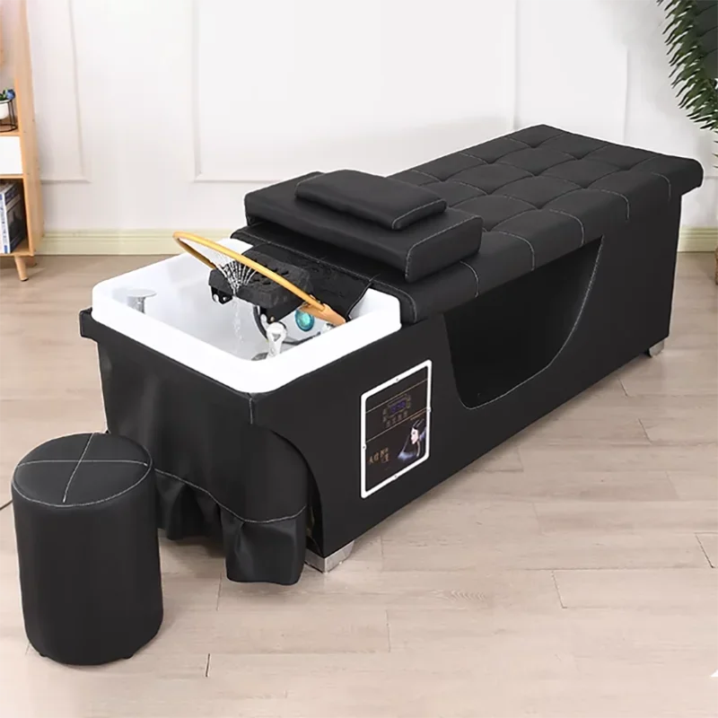 

Water Circulation Large Hair Shampoo Bed Premium Stylish Luxury Washing Barber Chair Comfy Trendy Silla Reclinable Furniture