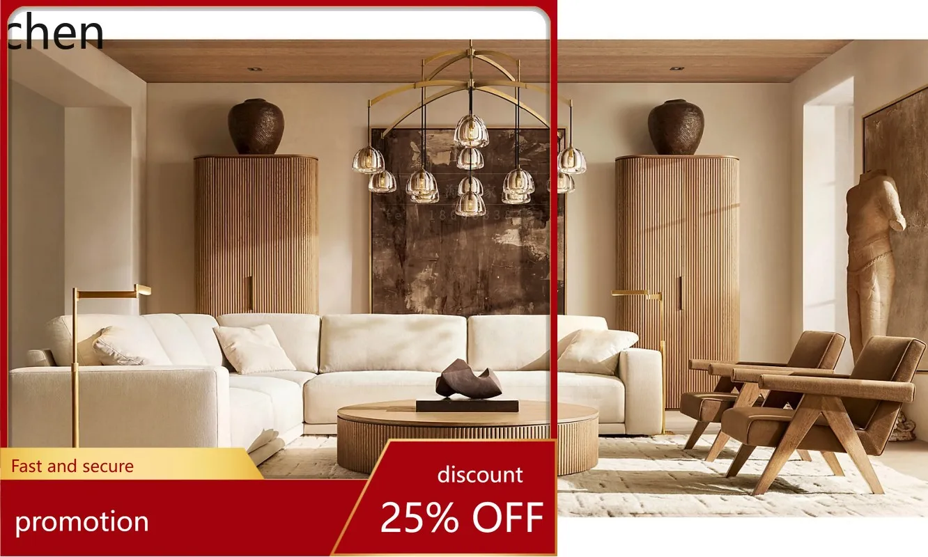 

ZML Living Room Furniture Solid Wood TV Cabinet Chest of Drawers Sideboard Storage Cabinet