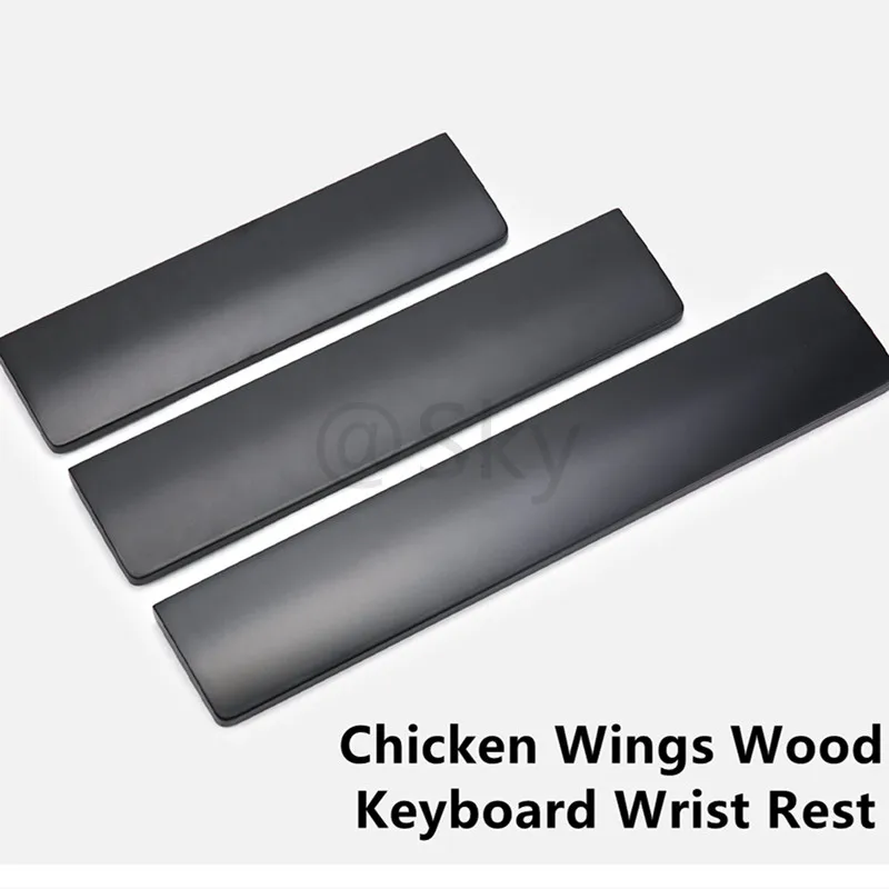 

JKDK Chicken Wings Wood Keyboard Wrist Rest Mechanical Gaming Keyboard Typing Balancing Keyboard Palm Rest 60 68 84 87 104 108