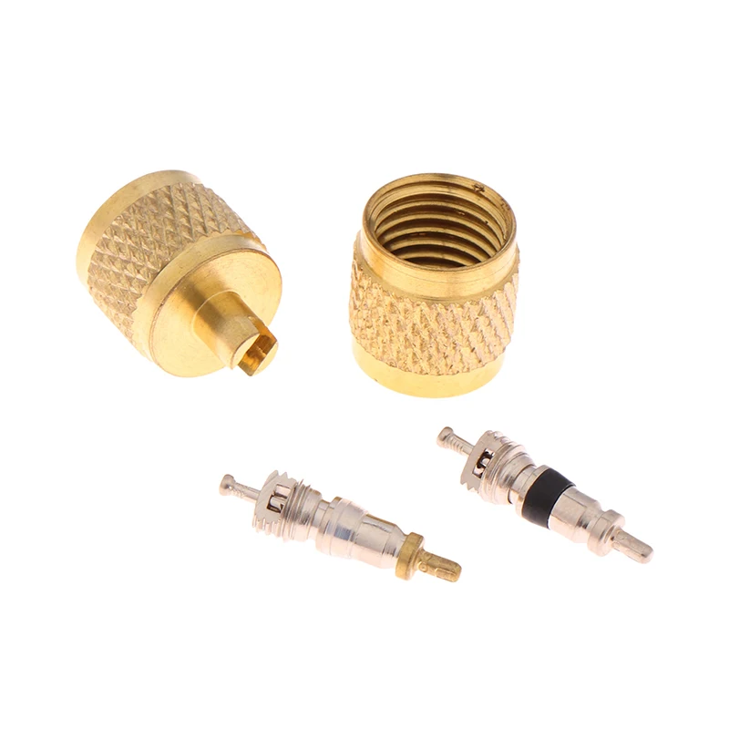 10Pcs Brass Valve Core Replacement AC HVAC/R Field Service Tool Refrigerant Valve Core Remover Removal Tool