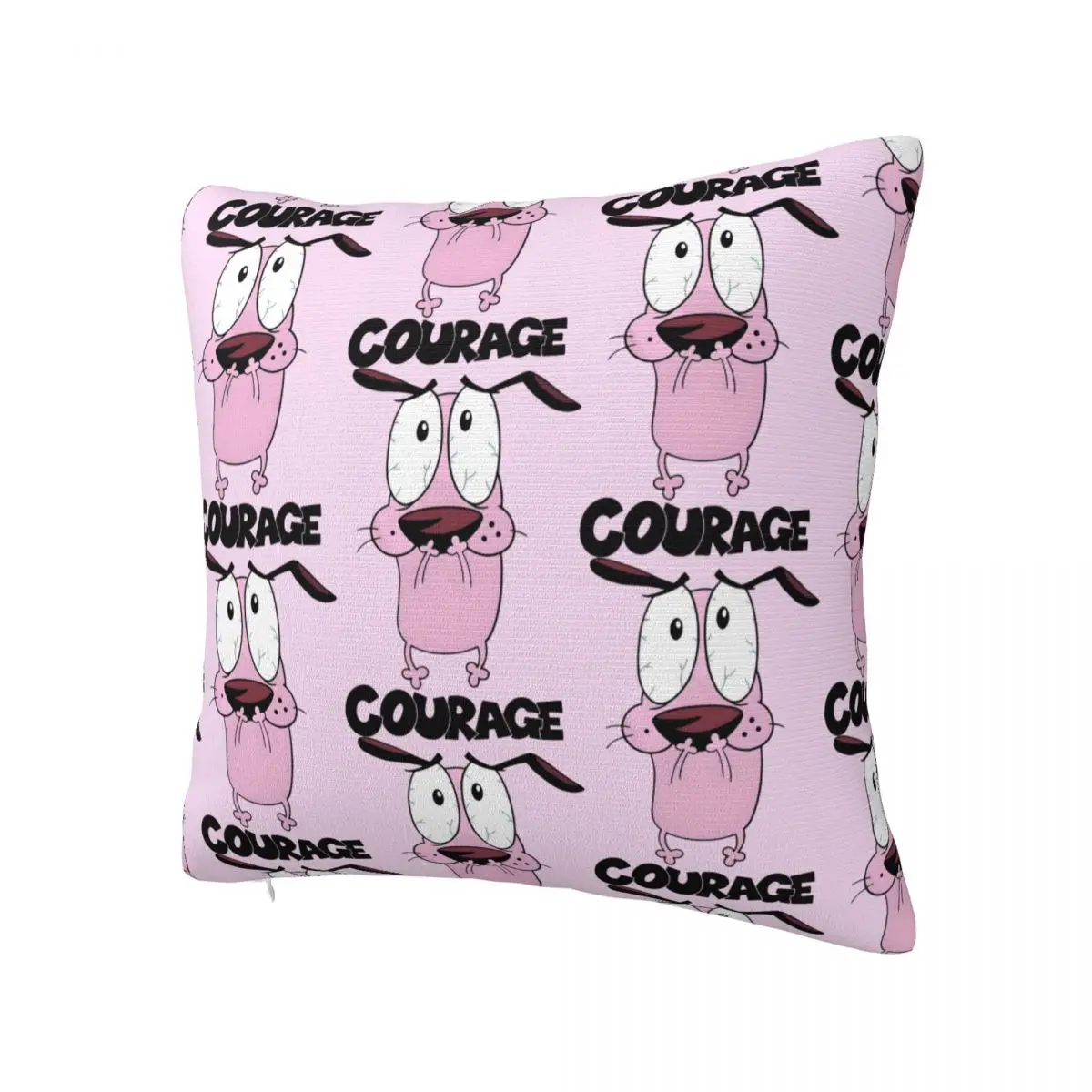 C-Courages Cowardly Dog Cute Pillowcase Soft Polyester Cushion Cover Gift Pillow Case Cover Sofa Drop Shipping 45*45cm