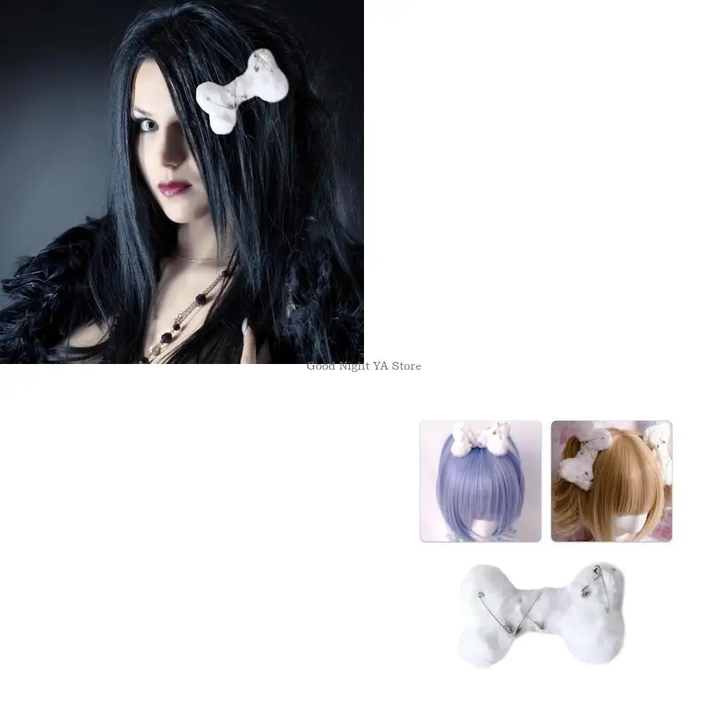 

Subculture Hairpins Hair Clip with Pin Fun Bone for Lady Women Girl