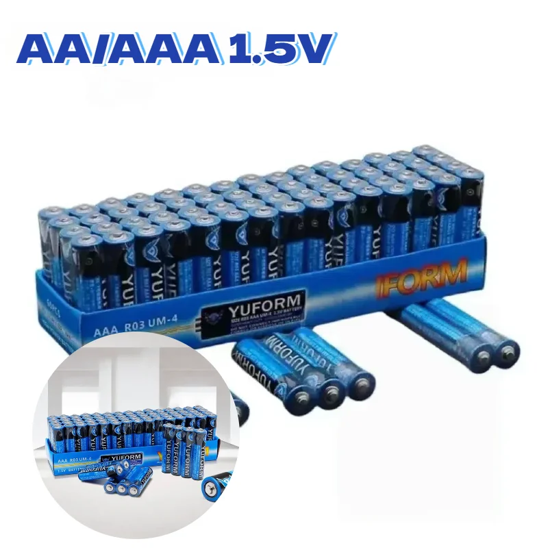 AA Battery 1.5V AAA Disposable Carbon Battery for Led Light Toy Mp3 Camera Flash Razor CD Player Wireless Mouse Keyboard