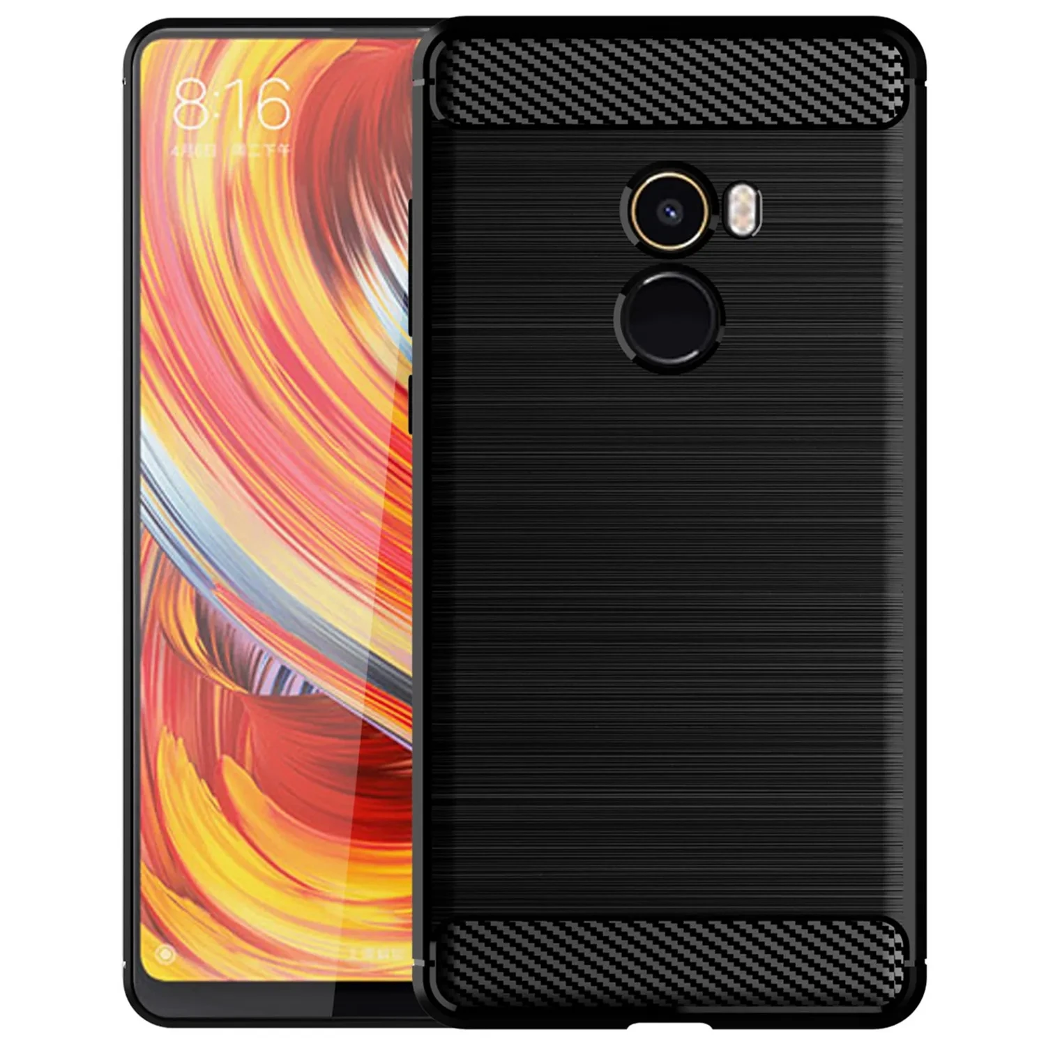 For Xiaomi Mi Mix2 mix 2 mimix2 Shockproof Silicone Case Luxury Phone Cover for xiaomi mix2 mi mix 2 Soft Matte Cases