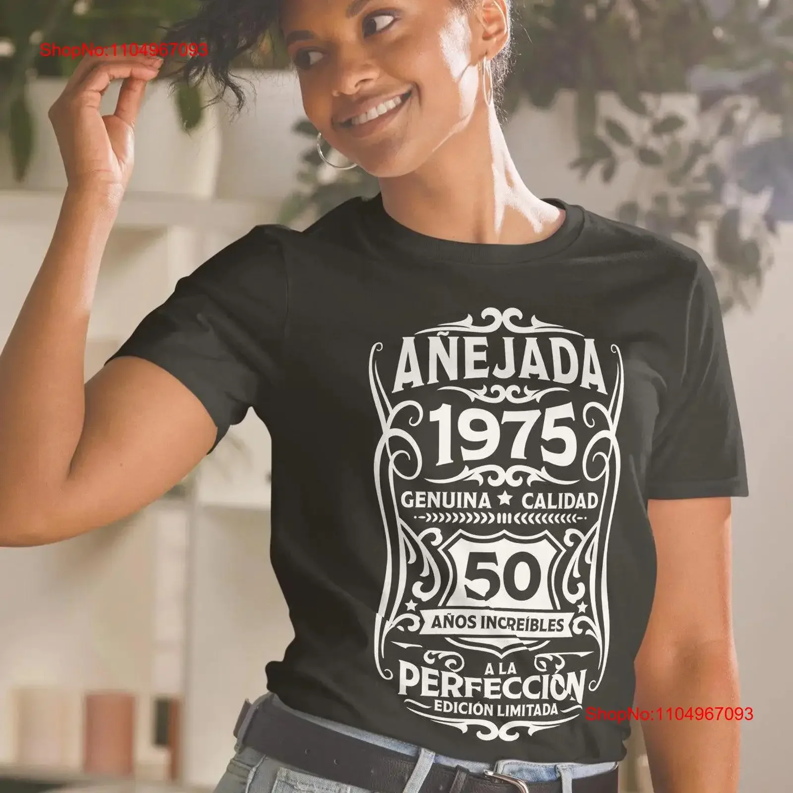 

Camiseta Персональныйalizada de Cumpleaños 50 1975 Años Original Añejada 40, 60 70 80 90 Футболка винтажная стираная растянутая
