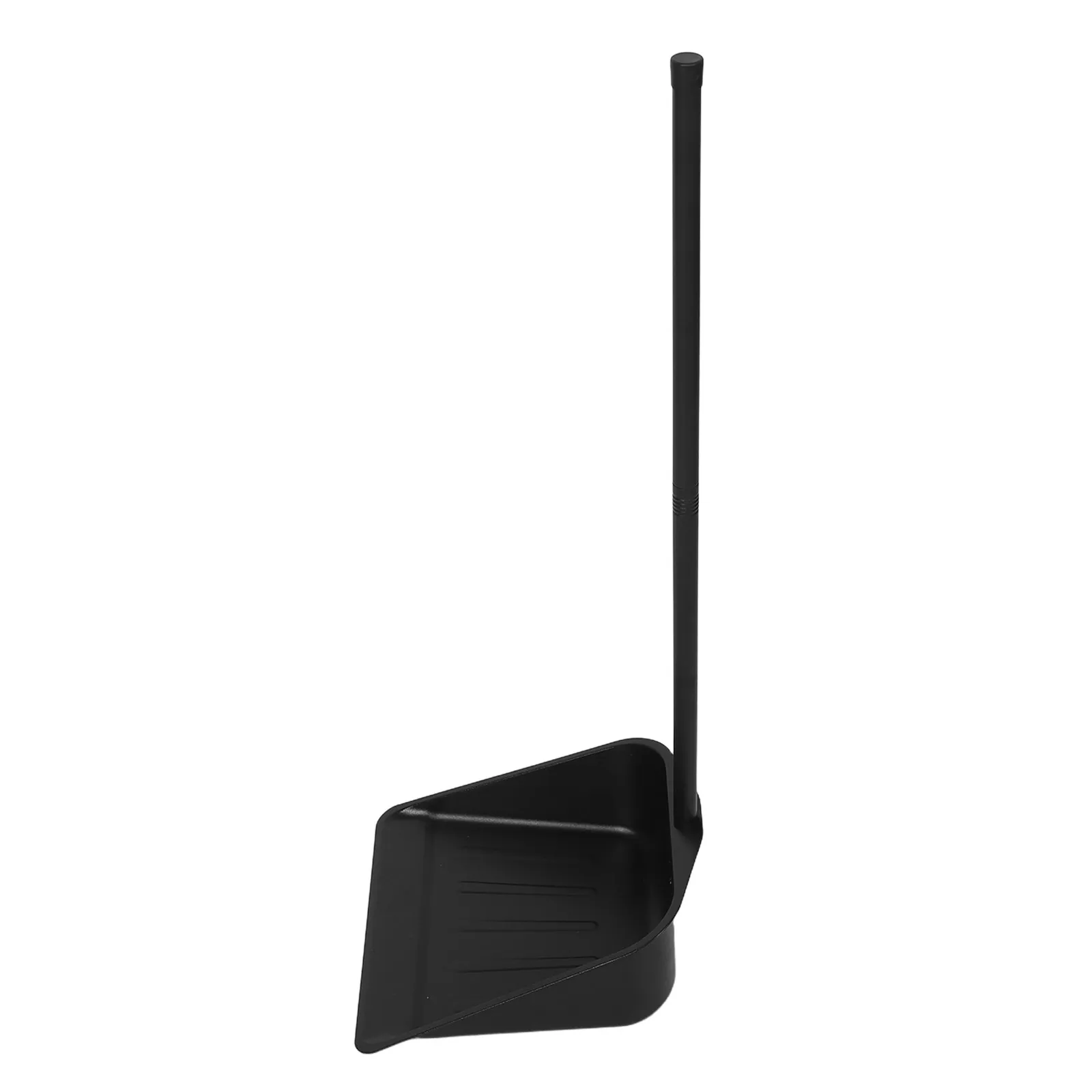 Metal Dust Pan Wide Mouth Thickened Iron Upright Stand 31 Long Handle for Garage Home Workshop Debris Collection