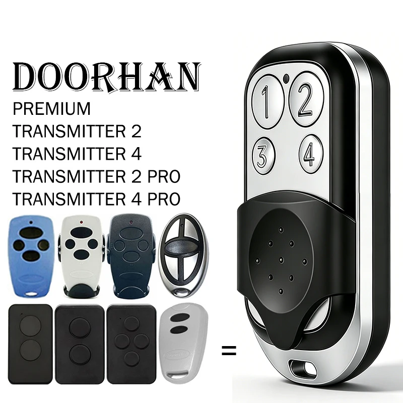 Works With DOORHAN TRANSMITTER 2 4 PRO 2PRO 4PRO Remote Control for Gate 433MHz