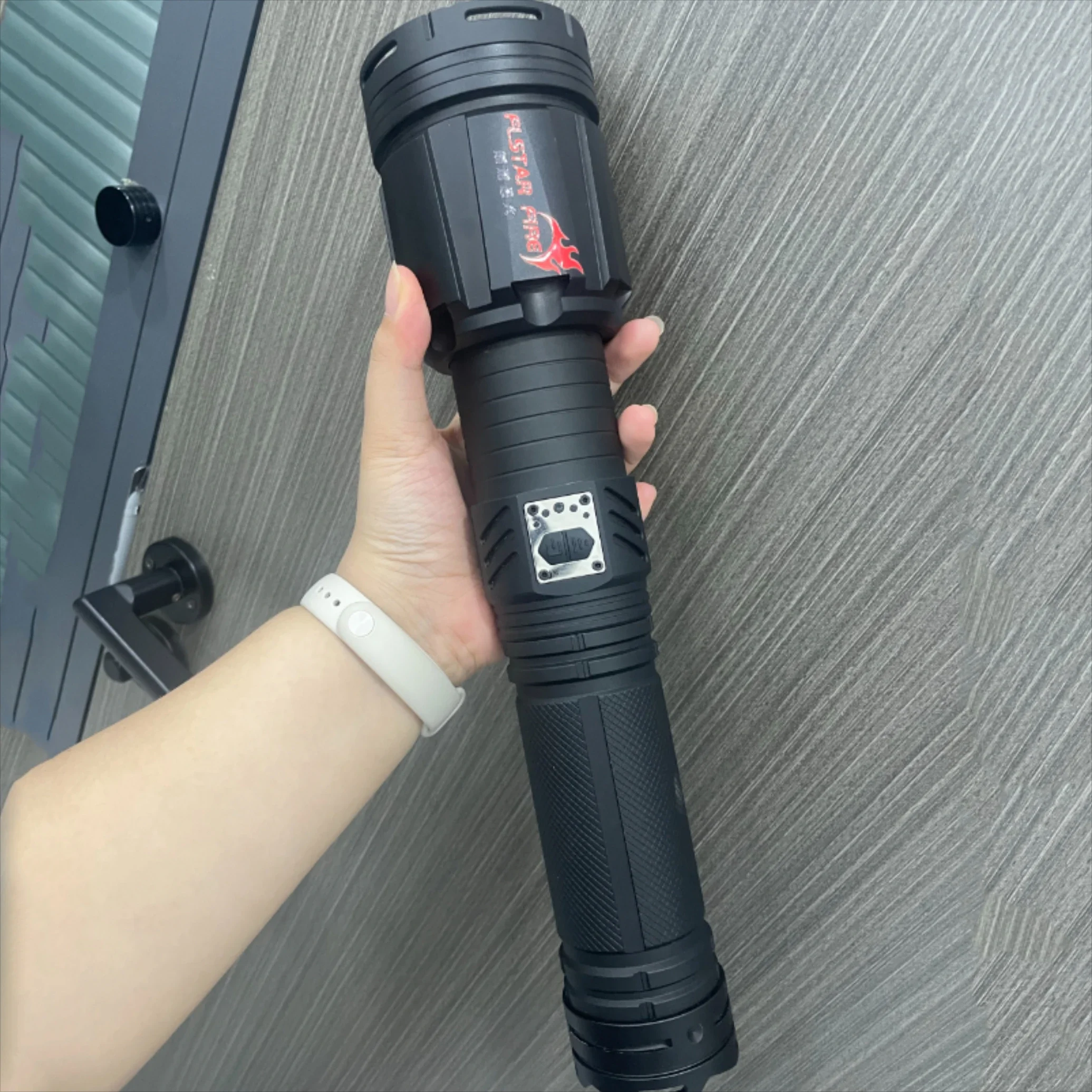 24000MAH 15000LM Super Bright LED Flashlight Long Range Zoomable USB Charging Torch Outdoor Camping Waterproof Tactical Lantern