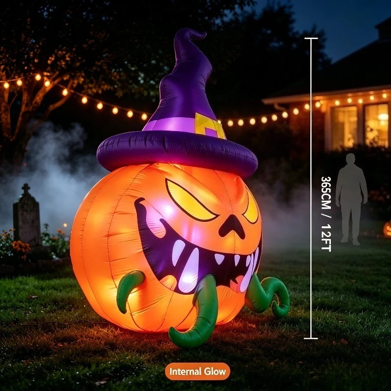 Halloween Inflatable Pumpkin, Scary Decoration