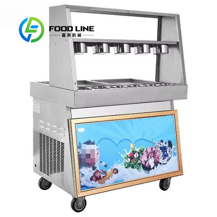 Convenient Defrosting Thai Ice Cream Roll Equipment Simple Removing Ice Design Save Time For Next Batch Production Work