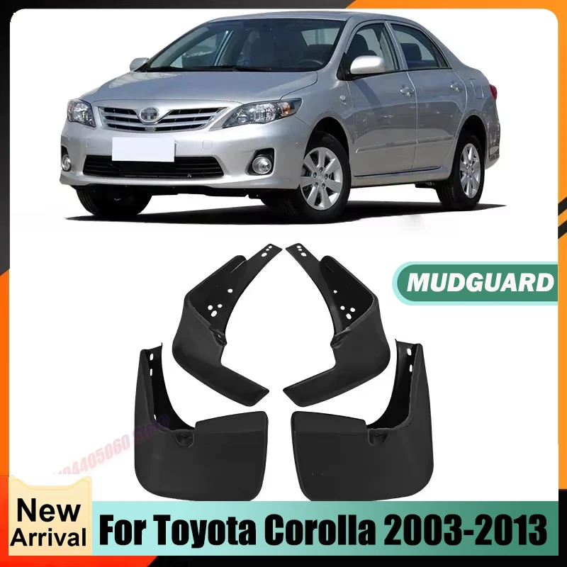 Auto Accessories Car Fender Mud Flaps Fit For Toyota 2003-2013 Corolla Altis sedan Front Rear Splash Guards MudFlaps Mudguards