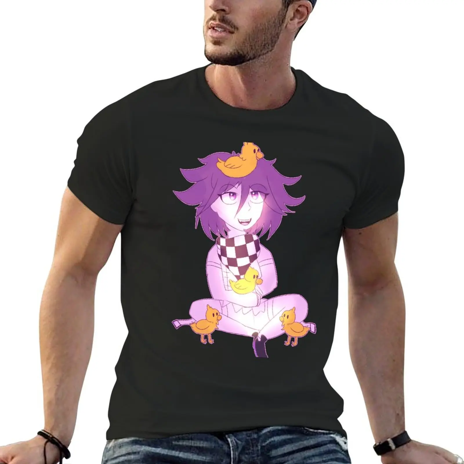 Kokichi with Ducklings T-Shirt shirts graphic for a boy sweat plus size tops Men's t shirts